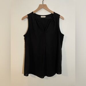 Spadehill Black Sleeveless Blouse Top Size Medium Closet Staple Lightweight